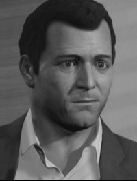 Black-and-white portrait of Michael Townley